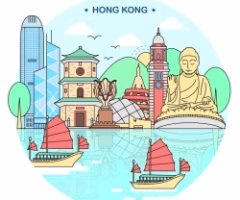 attractive-hong-kong-travel-concept-poster-design_281653-2927