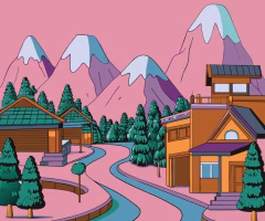 cartoon-illustration-house-with-mountains-background_730620-937924